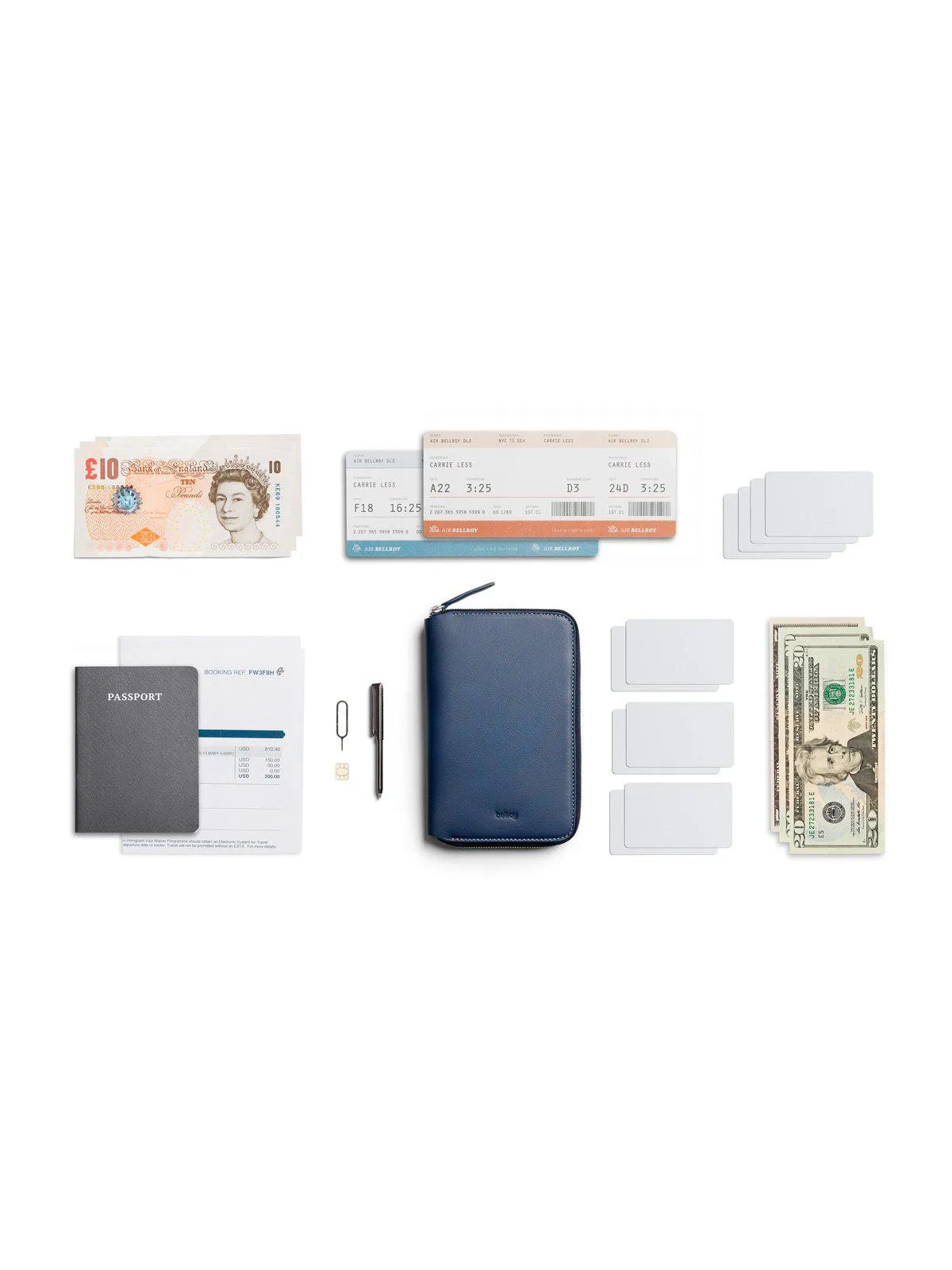 Bellroy Travel Folio Marine Blue
