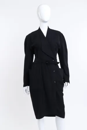 Belted Tuxedo Dress