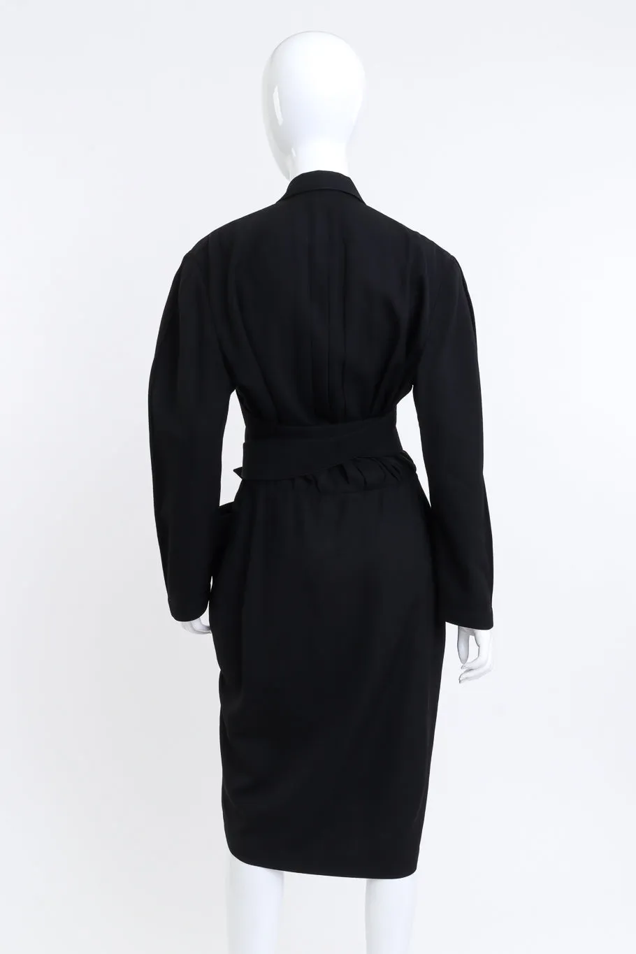 Belted Tuxedo Dress