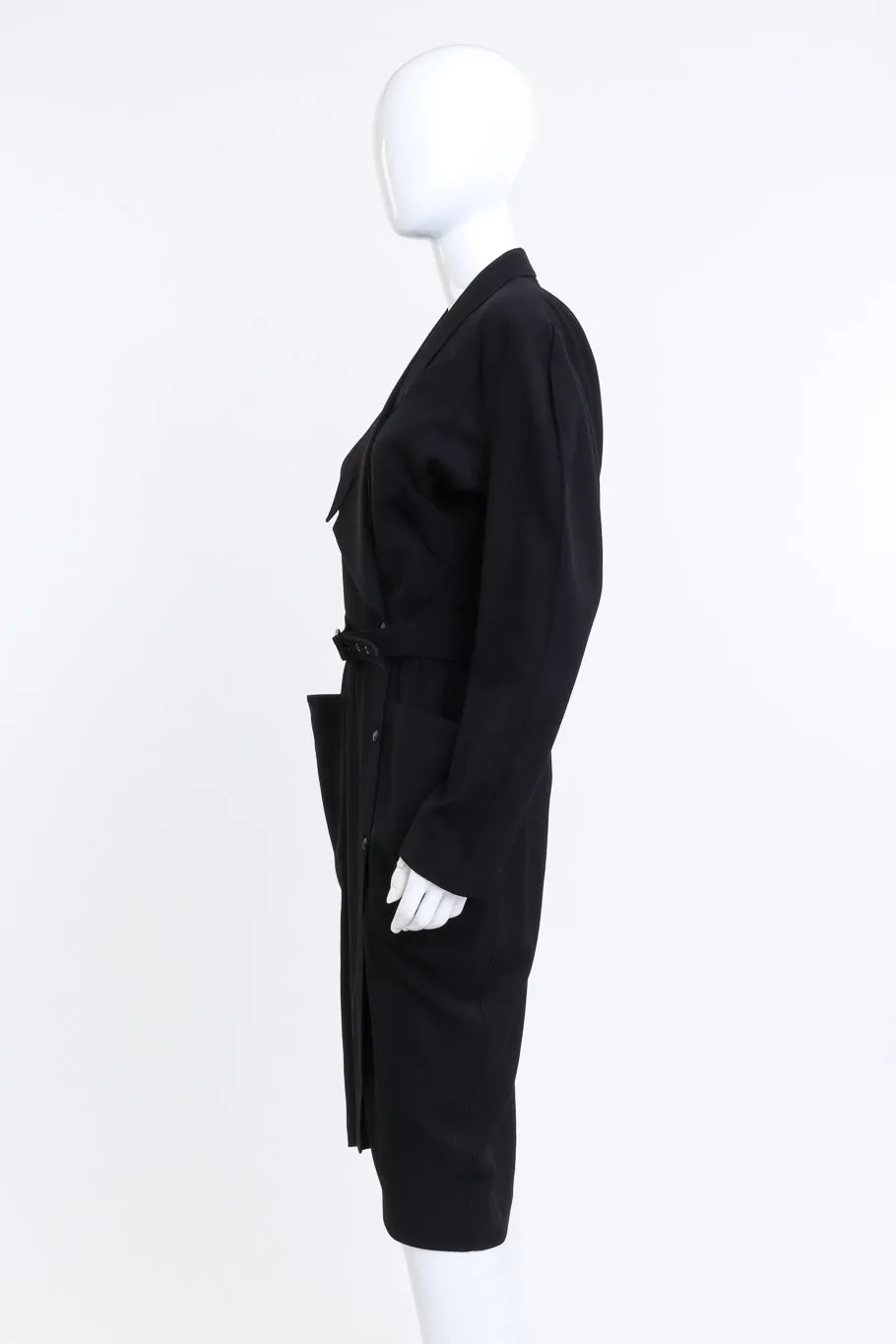 Belted Tuxedo Dress