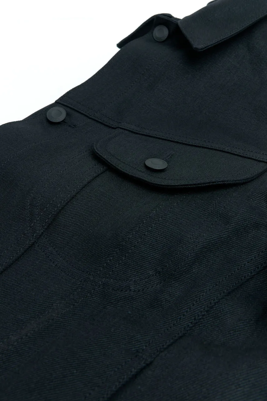 Benzak BDJ-05 Trucker Jacket 13oz Black Slub Selvedge
