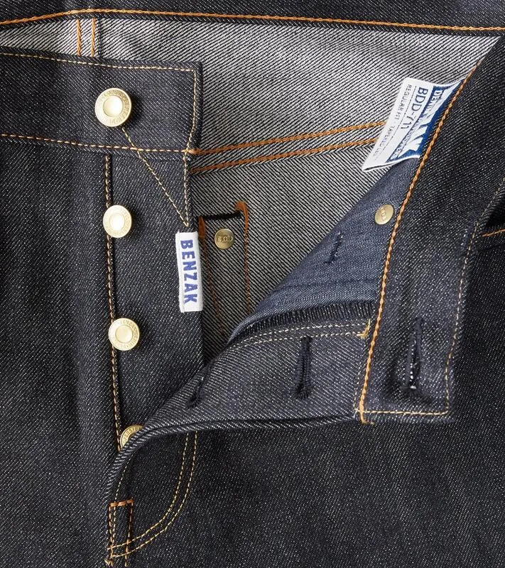 【Benzak Denim Developers】罕見黑單染 復刻錐形原色褲 14oz BDD-711 Black x Ercu Jeans