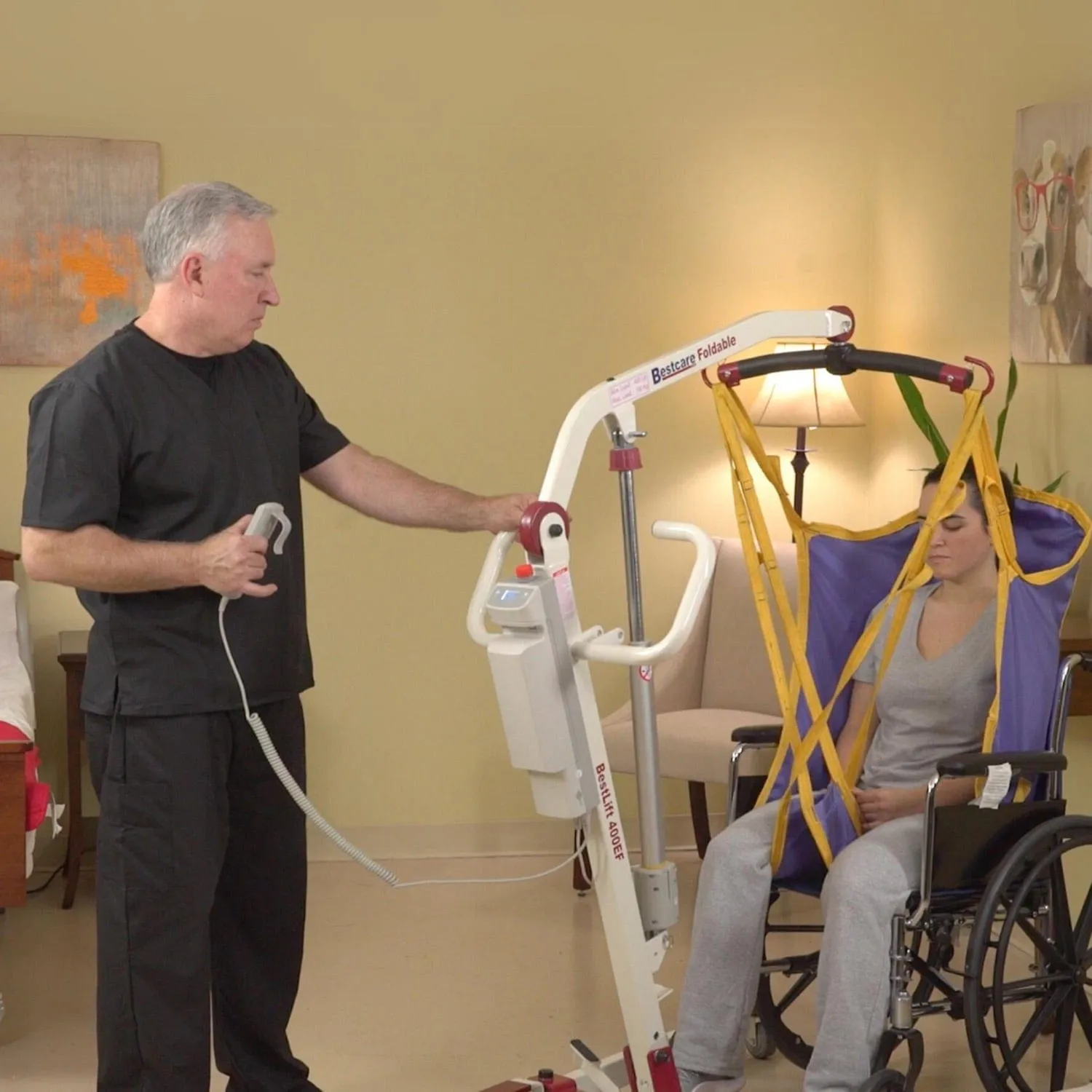 Bestcare PL400EF Foldable Electric Patient Lift
