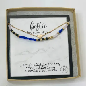 Bestie bracelet, Friend bday gift, Best friend jewelry gift, Friends bracelet, Friend bracelet, Friend birthday, Gifts for bestfriend