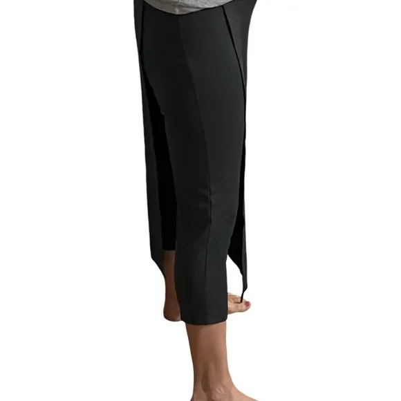 Betabrand longline skort leggings in dark gray size large