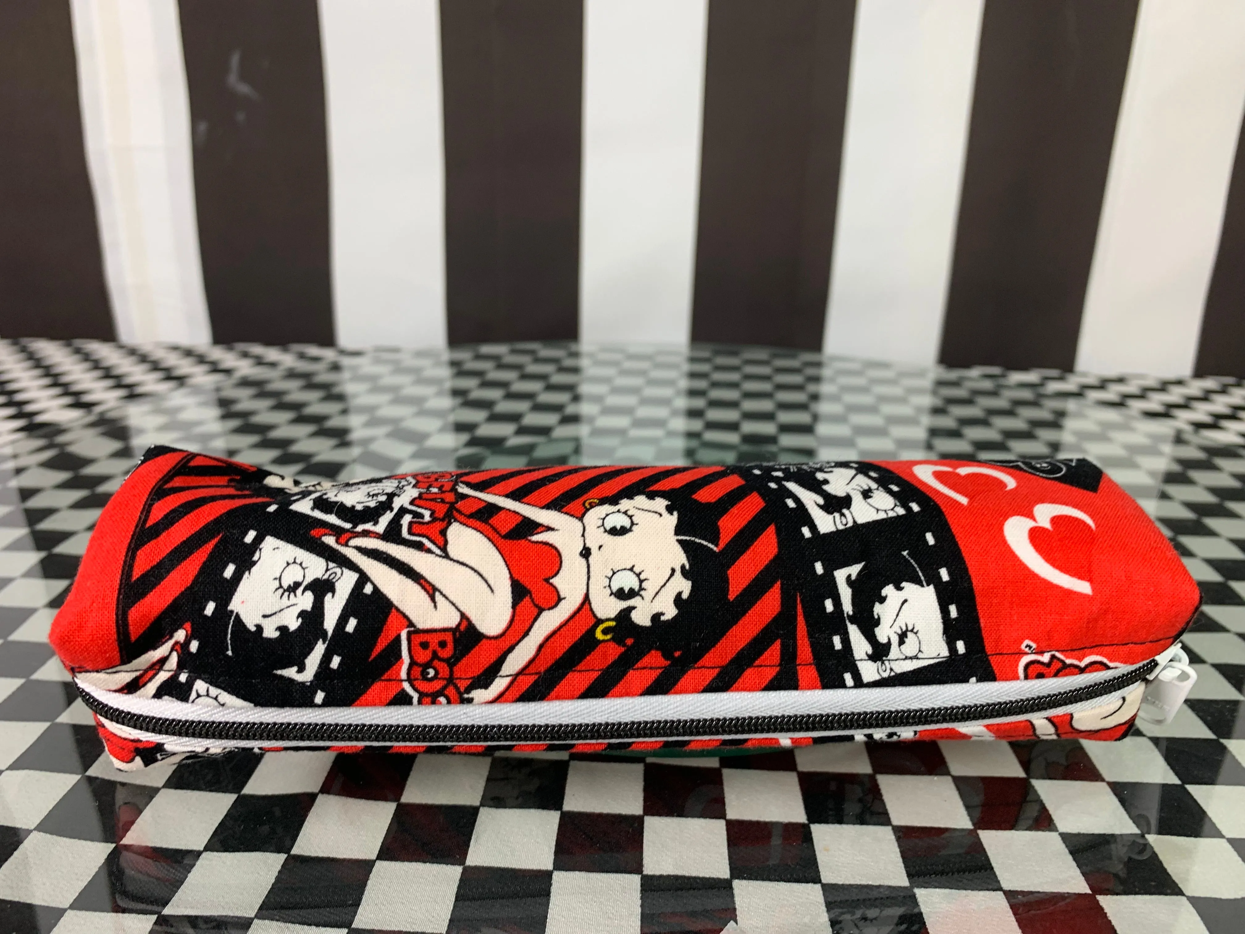 Betty boop stripes boxy pencil case