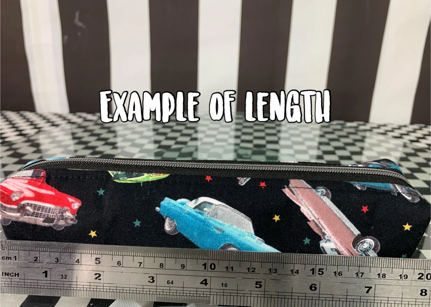 Betty boop stripes boxy pencil case