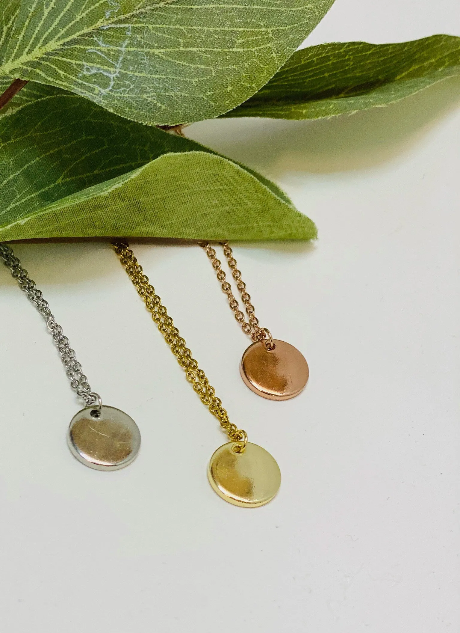 BFF Gifts, Quotes, Small Gifts for Women, Friend Birthday, Disc Necklace, Dainty Necklace, Layering Necklace, BFF Necklace, Best Friend Gift