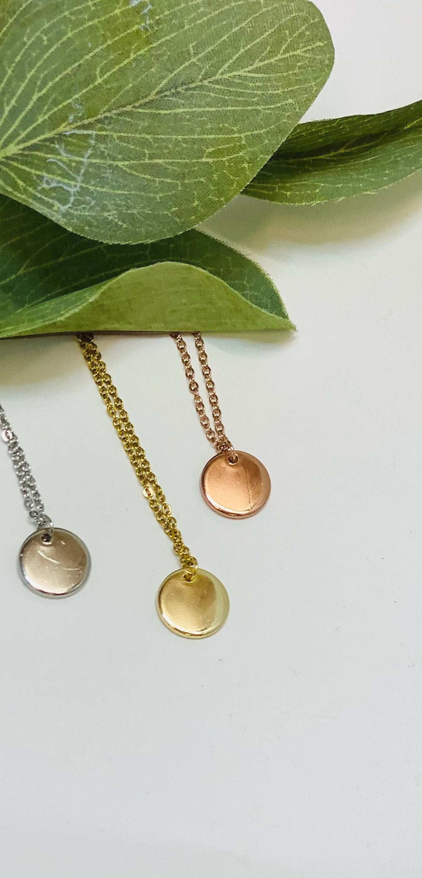 BFF Gifts, Quotes, Small Gifts for Women, Friend Birthday, Disc Necklace, Dainty Necklace, Layering Necklace, BFF Necklace, Best Friend Gift