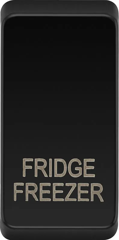 BG Evolve RRFFPCDB Grid Rocker Printed (FRIDGE FREEZER) - Black