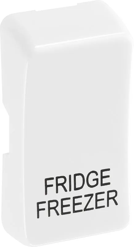 BG Evolve RRFFPCDW Grid Rocker Printed (FRIDGE FREEZER) - White