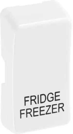 BG Evolve RRFFPCDW Grid Rocker Printed (FRIDGE FREEZER) - White