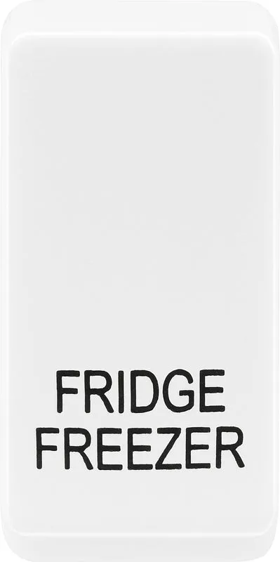 BG Evolve RRFFPCDW Grid Rocker Printed (FRIDGE FREEZER) - White