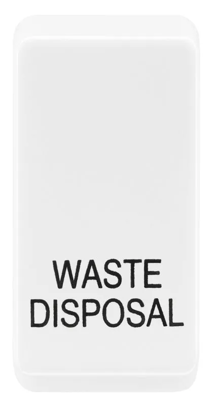 BG Evolve RRWDISPCDW Grid Rocker Printed (WASTE DISPOSAL) - White