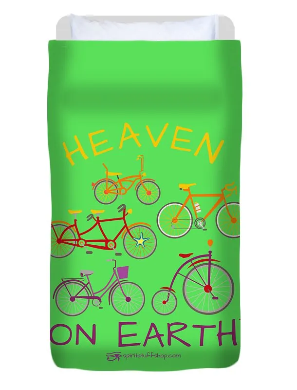 Bicycles Heaven On Earth - Duvet Cover