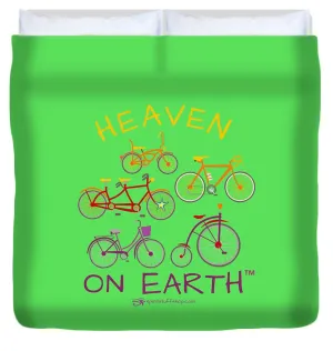 Bicycles Heaven On Earth - Duvet Cover