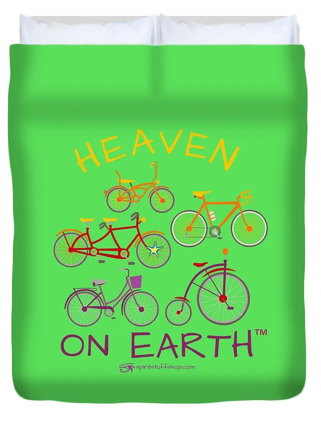 Bicycles Heaven On Earth - Duvet Cover