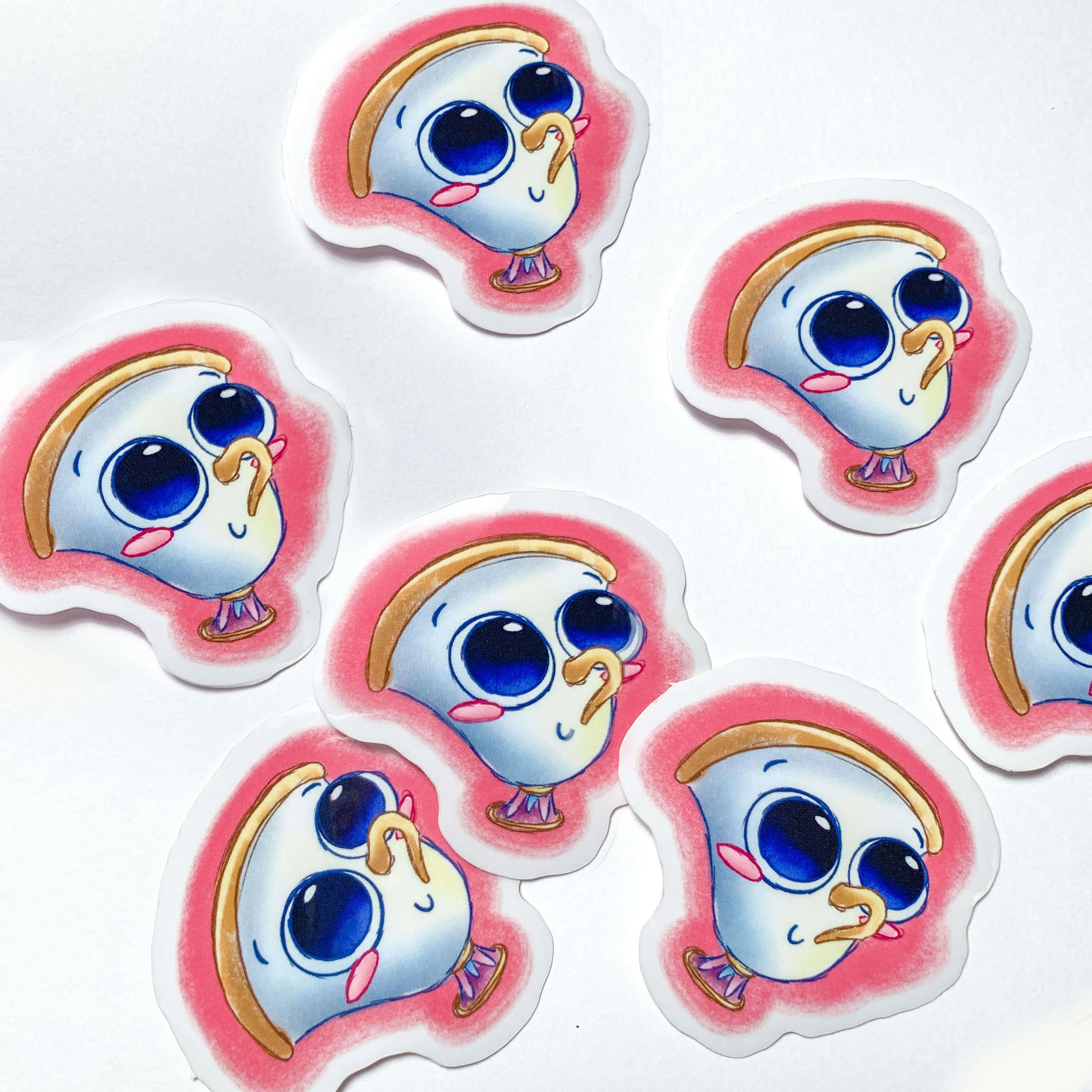 Big Eyed Buddies Chip Clear Vinyl Sticker