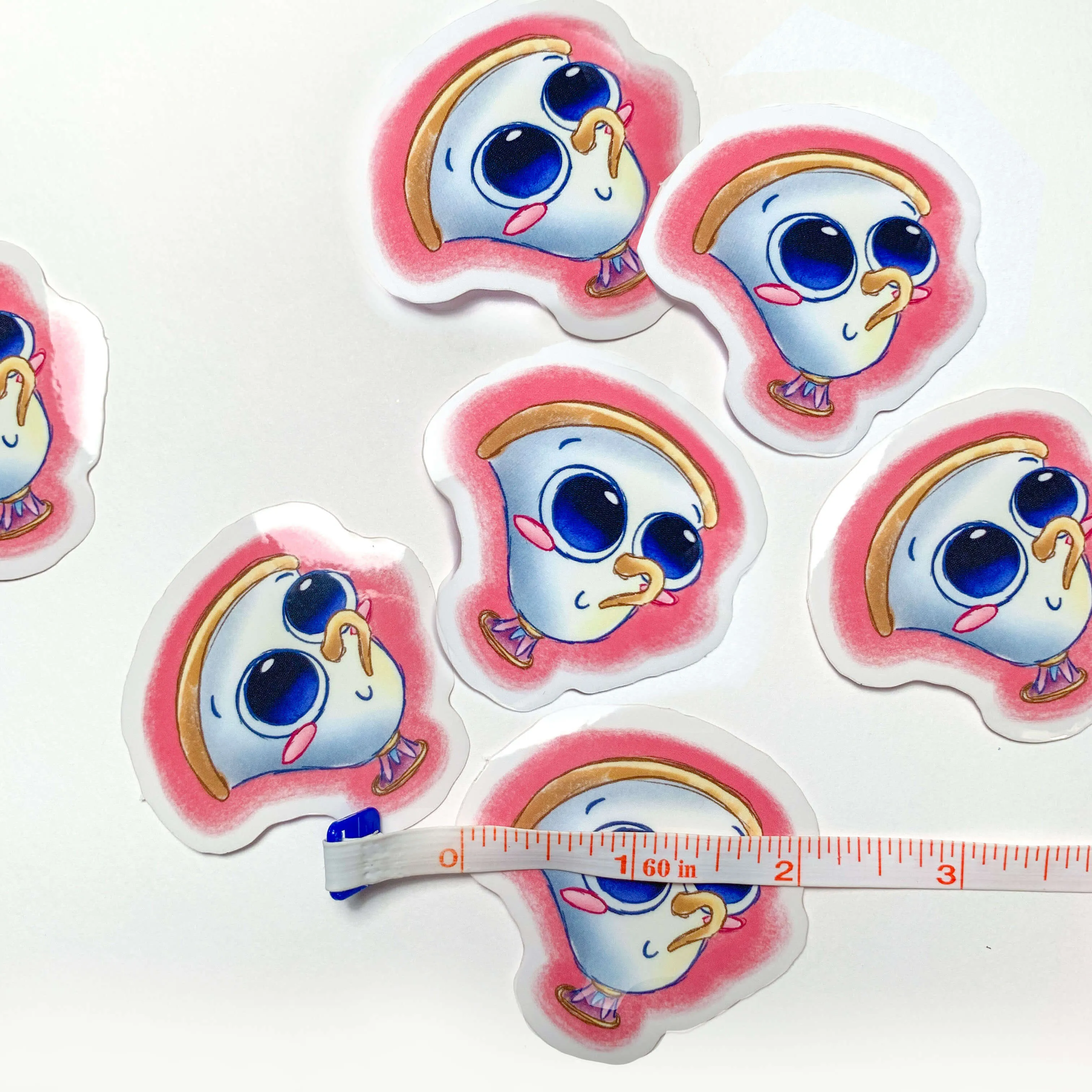 Big Eyed Buddies Chip Clear Vinyl Sticker