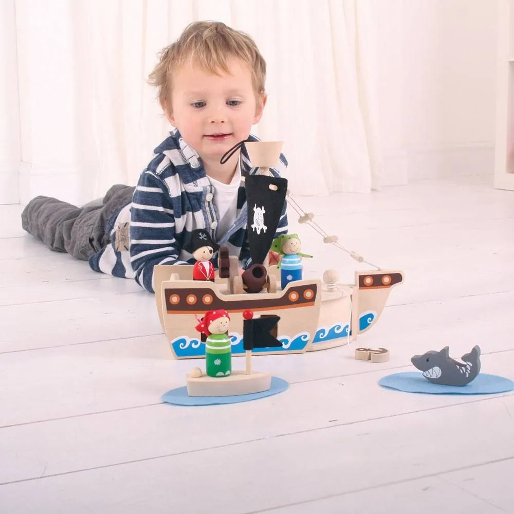 BIGJIGS | Mini Pirate Playset