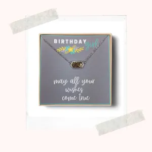 Birthday girl necklace, Birthday gift for girl, Teenage girl gift, Teenager birthday, Filigree necklace, Birthday necklace, Birthday wishes