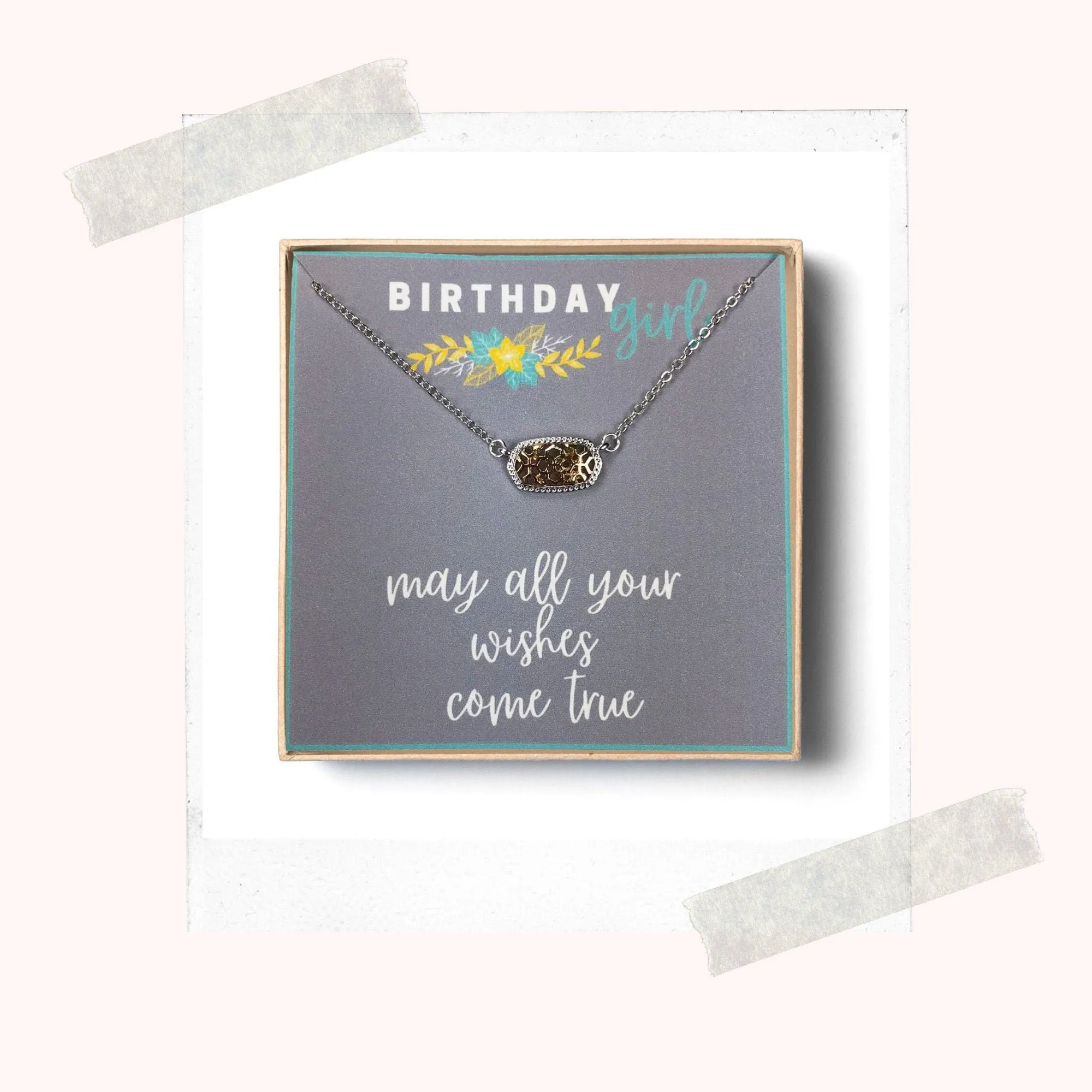 Birthday girl necklace, Birthday gift for girl, Teenage girl gift, Teenager birthday, Filigree necklace, Birthday necklace, Birthday wishes