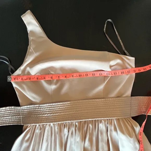 Biscotti Vera Wang One Shoulder Dress 10 Formal Bridesmaid Wedding Guest