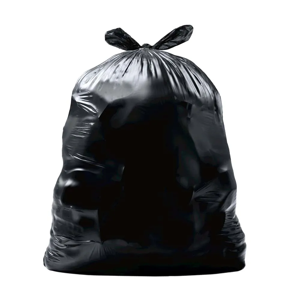Black Garbage Bags - 35" x 50" - 40-45 Gallon - Strong - 125 / Case