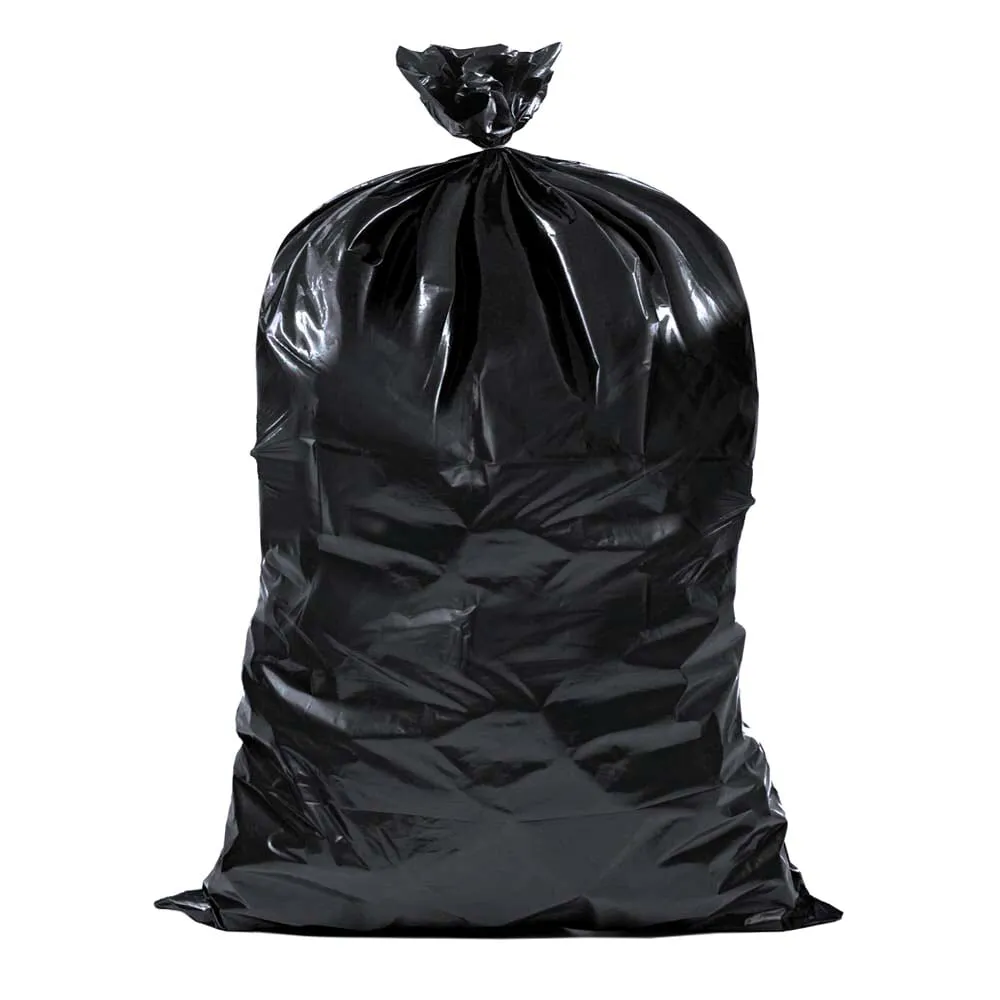 Black Garbage Bags - 42" x 48" - 50-55 Gallon - X-Strong - 75 / Case