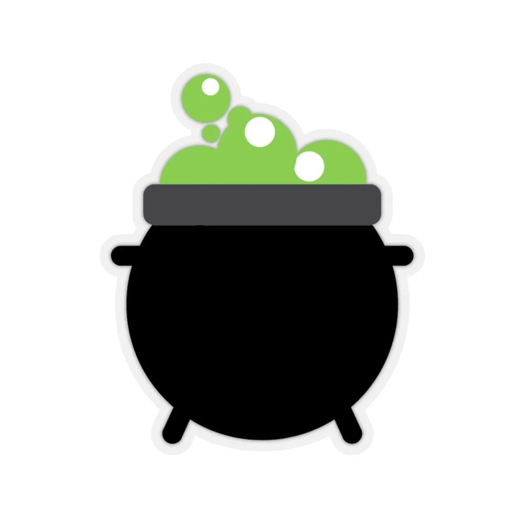 Black Magic Cauldron Sticker