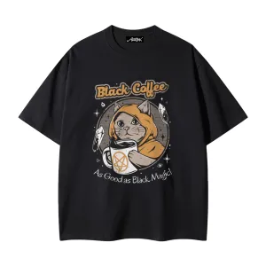 Black Magic Coffee Cat T-Shirt