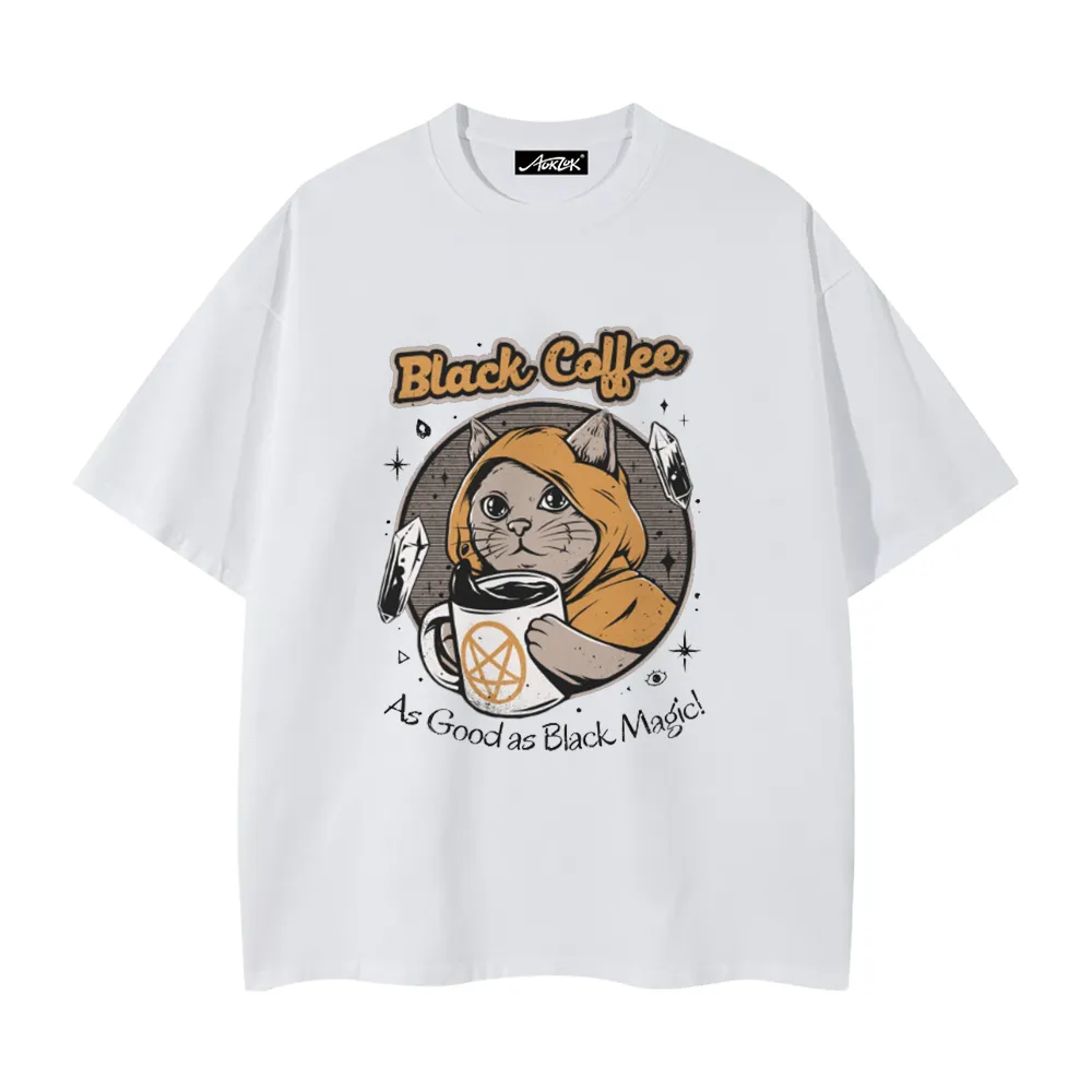 Black Magic Coffee Cat T-Shirt