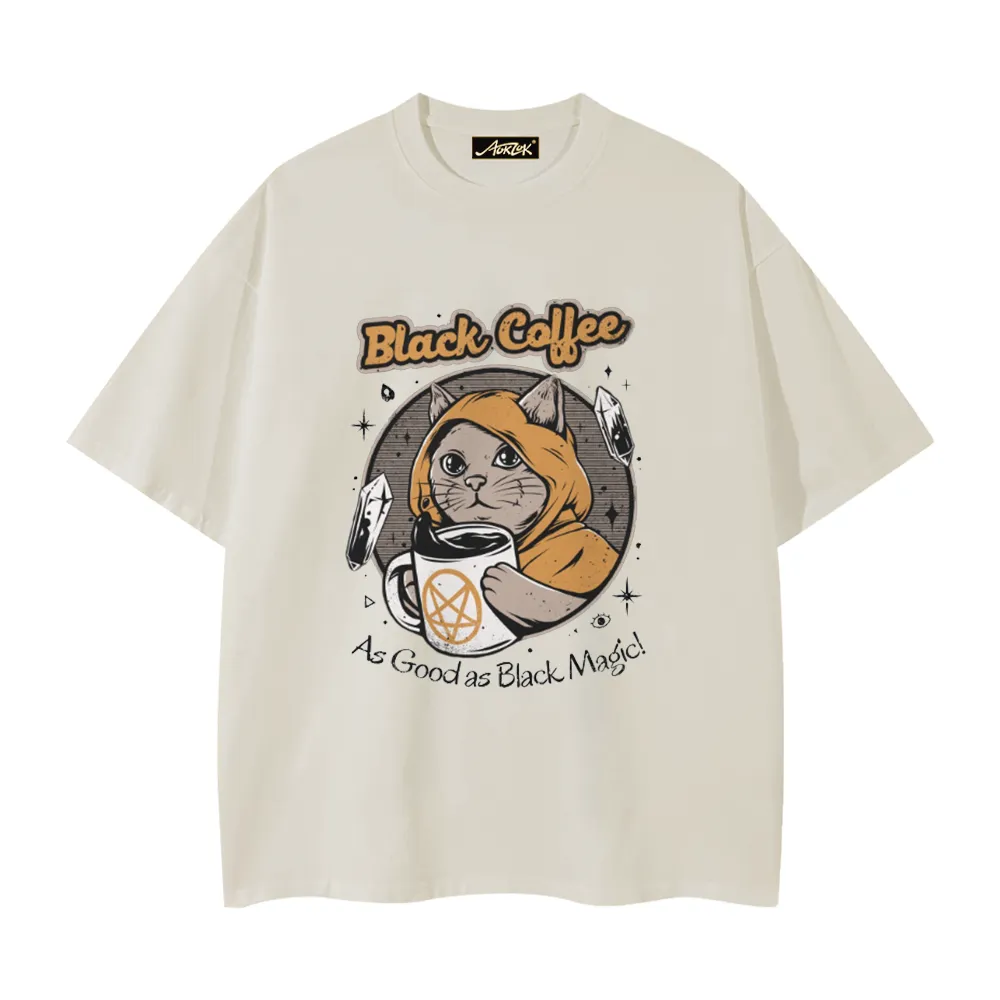 Black Magic Coffee Cat T-Shirt