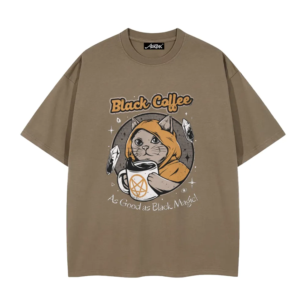 Black Magic Coffee Cat T-Shirt
