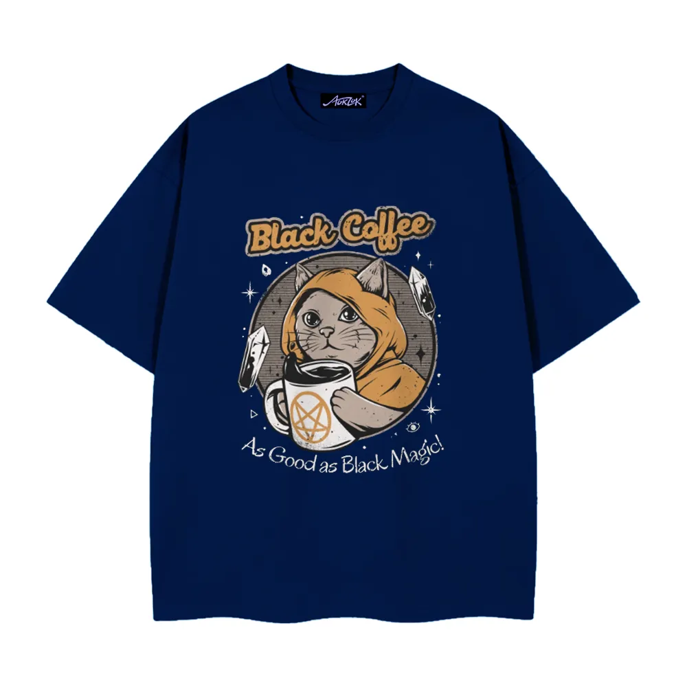 Black Magic Coffee Cat T-Shirt