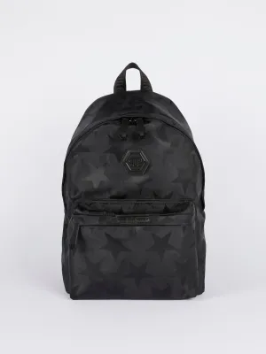 Black Star Print Backpack