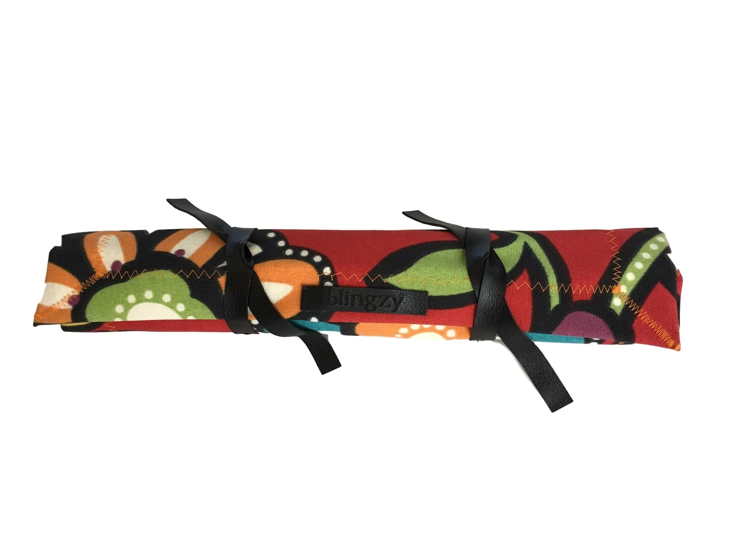 Blingzy® Jewelry Travel Roll - PETAL PERFECT with White Liner