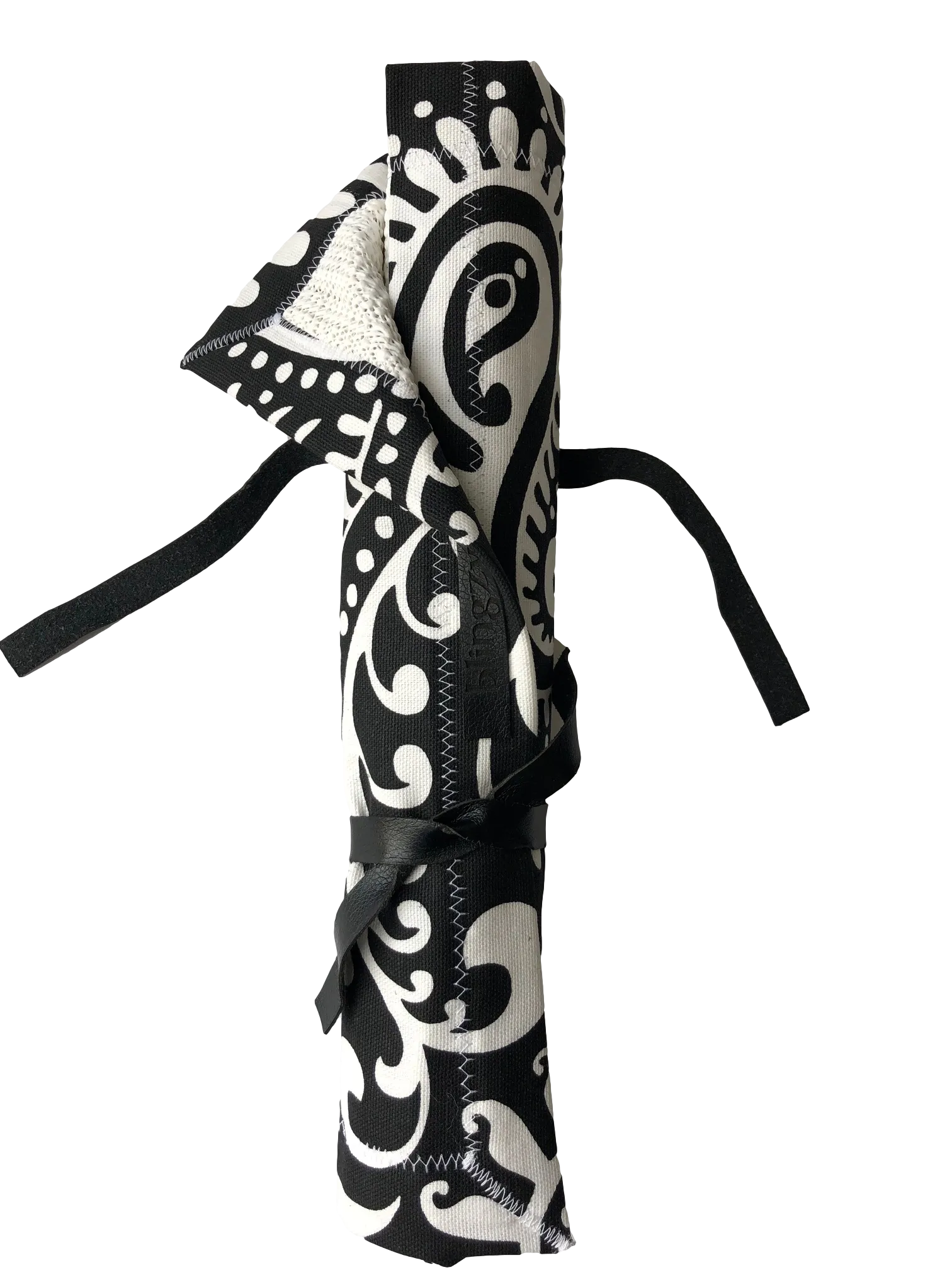 Blingzy® Jewelry Travel Roll - SAMOA BLACK with White Liner
