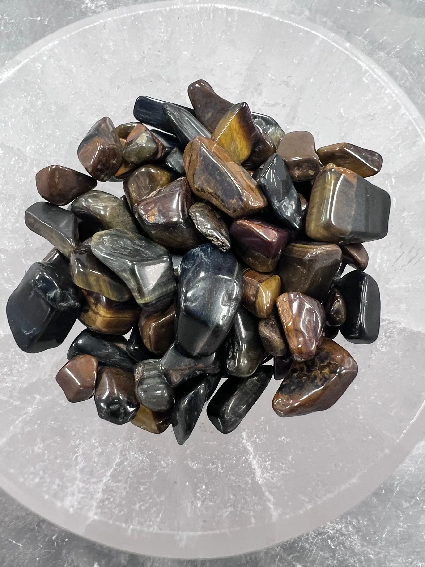 Blue Tigers Eye Gemstone Chips