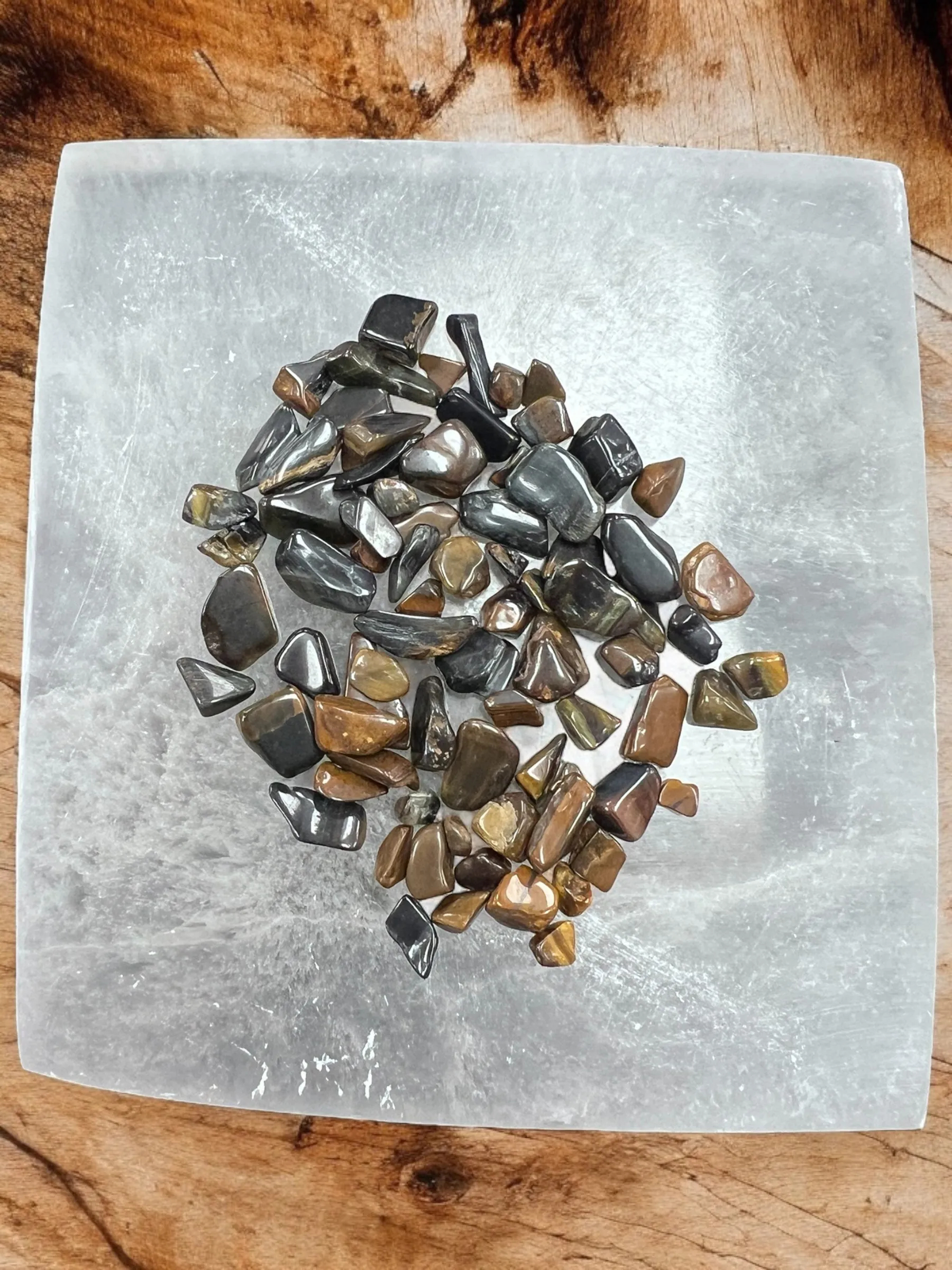 Blue Tigers Eye Gemstone Chips