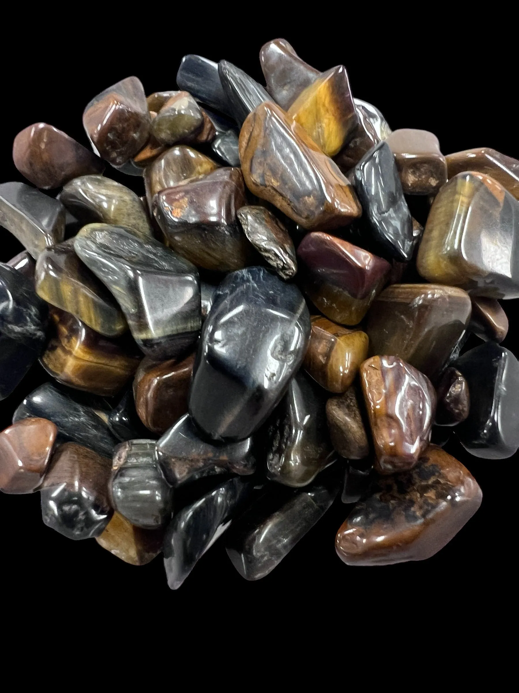 Blue Tigers Eye Gemstone Chips