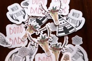 Boho Babe sticker pack | 9 pack