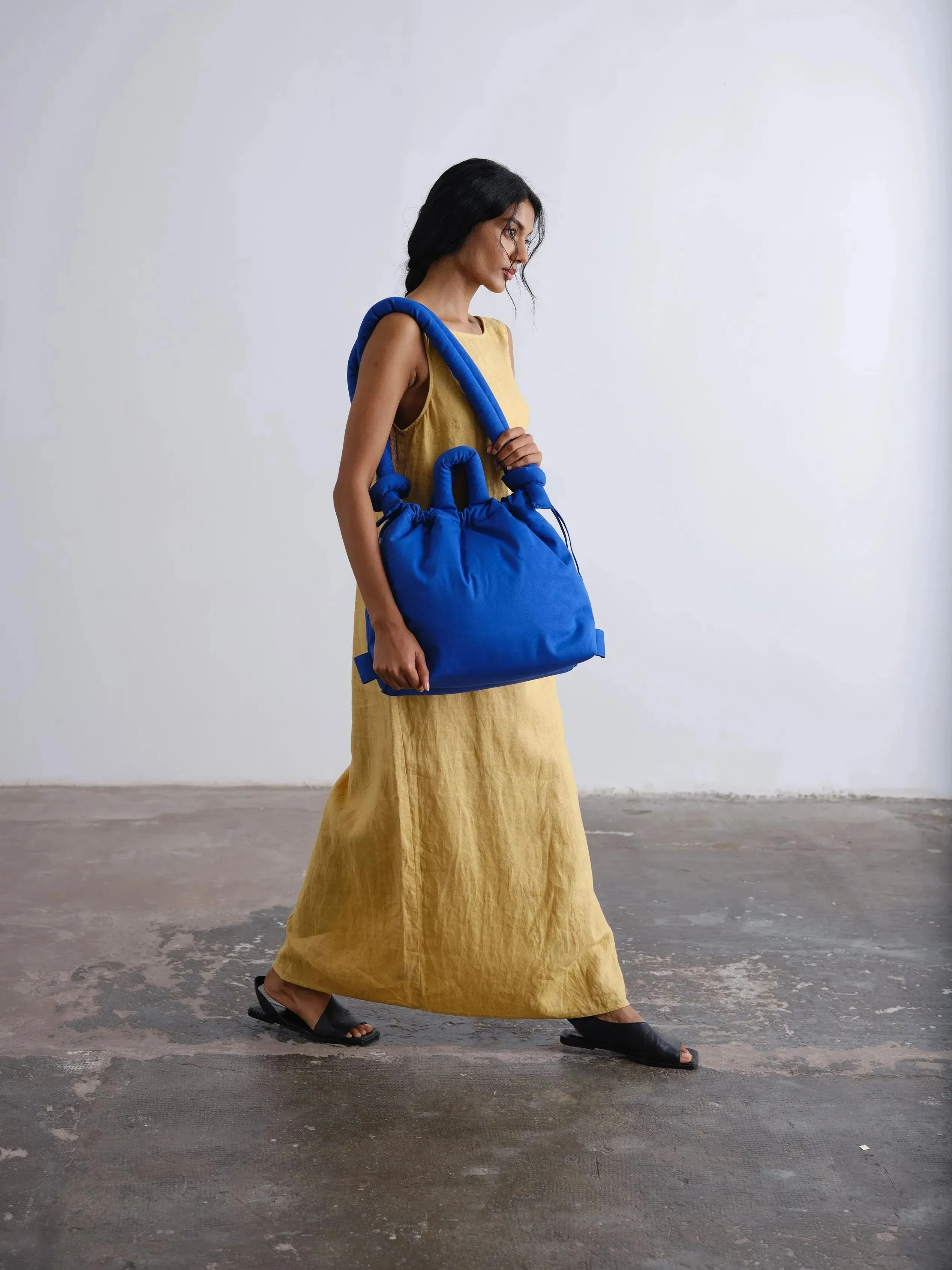 Bolso Mochila ÖLEND Ona Cotton Soft Bag Cobalt Blue