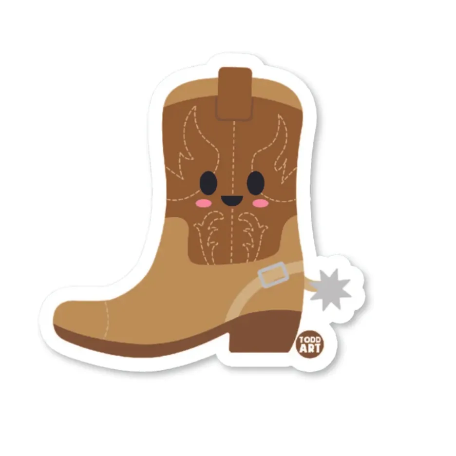 Boo-Boo Buddies Cowboy Boot Sticker
