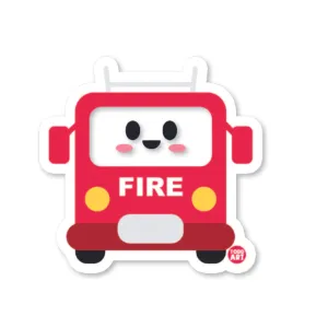 Boo-Boo Buddies Fire Truck Sticker