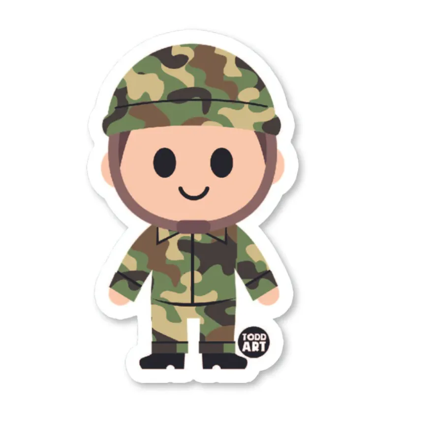 Boo-Boo Buddies Soldier Sticker