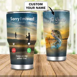 Boom - Personalized Name Tumbler - Fishing