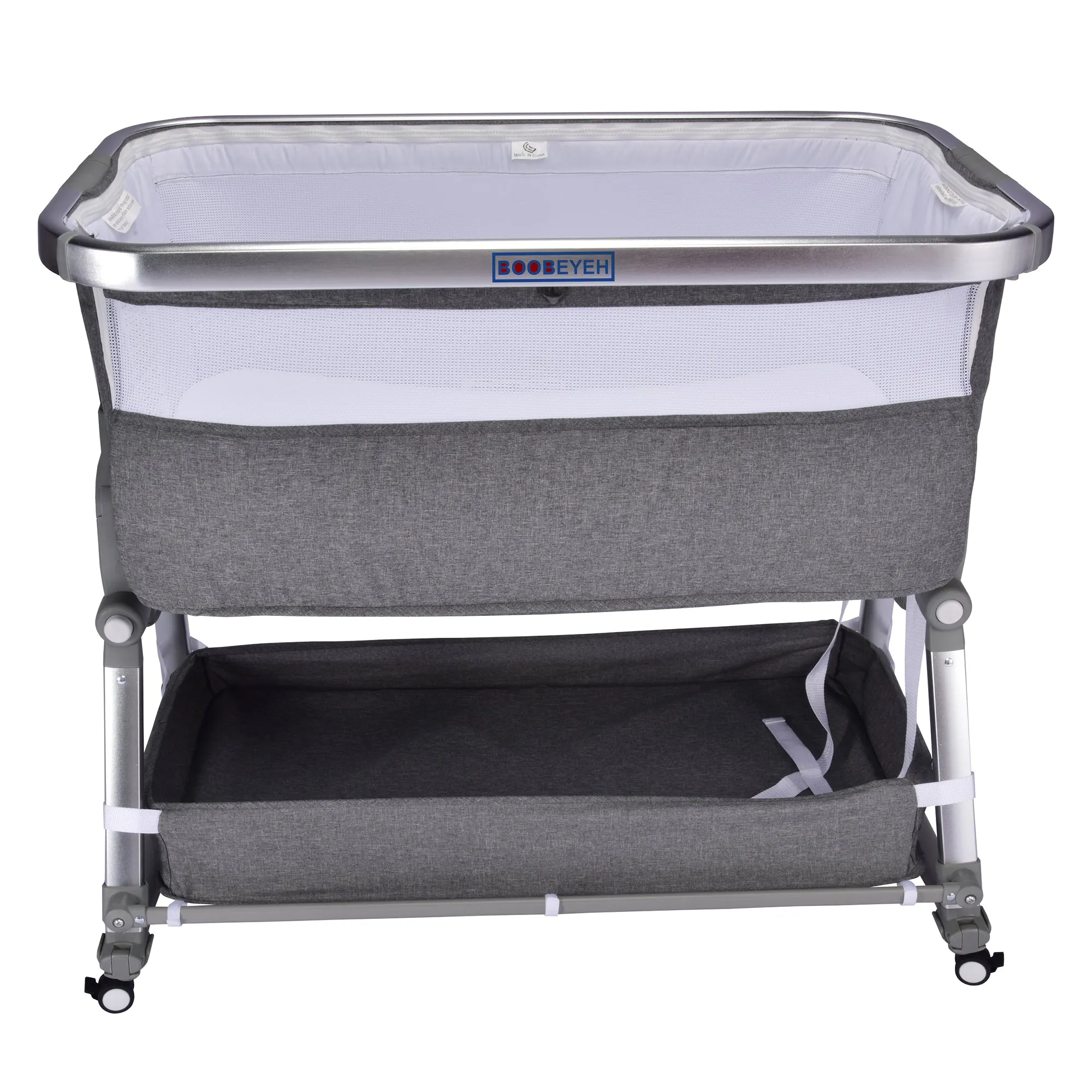 Borncerella bassinets model a 2 in 1 for newborn baby, gray
