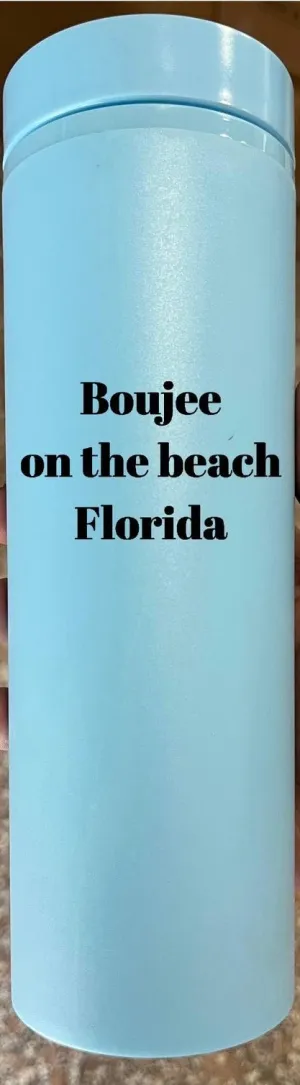 Boujee on the Beach Slim Tumbler