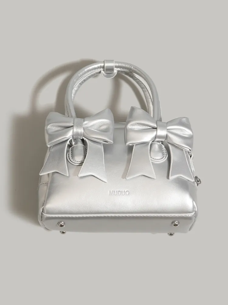 Bow Charm Mini Crossbody Bag